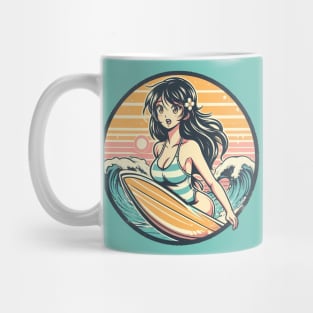 Retro Surfer Girl Mug